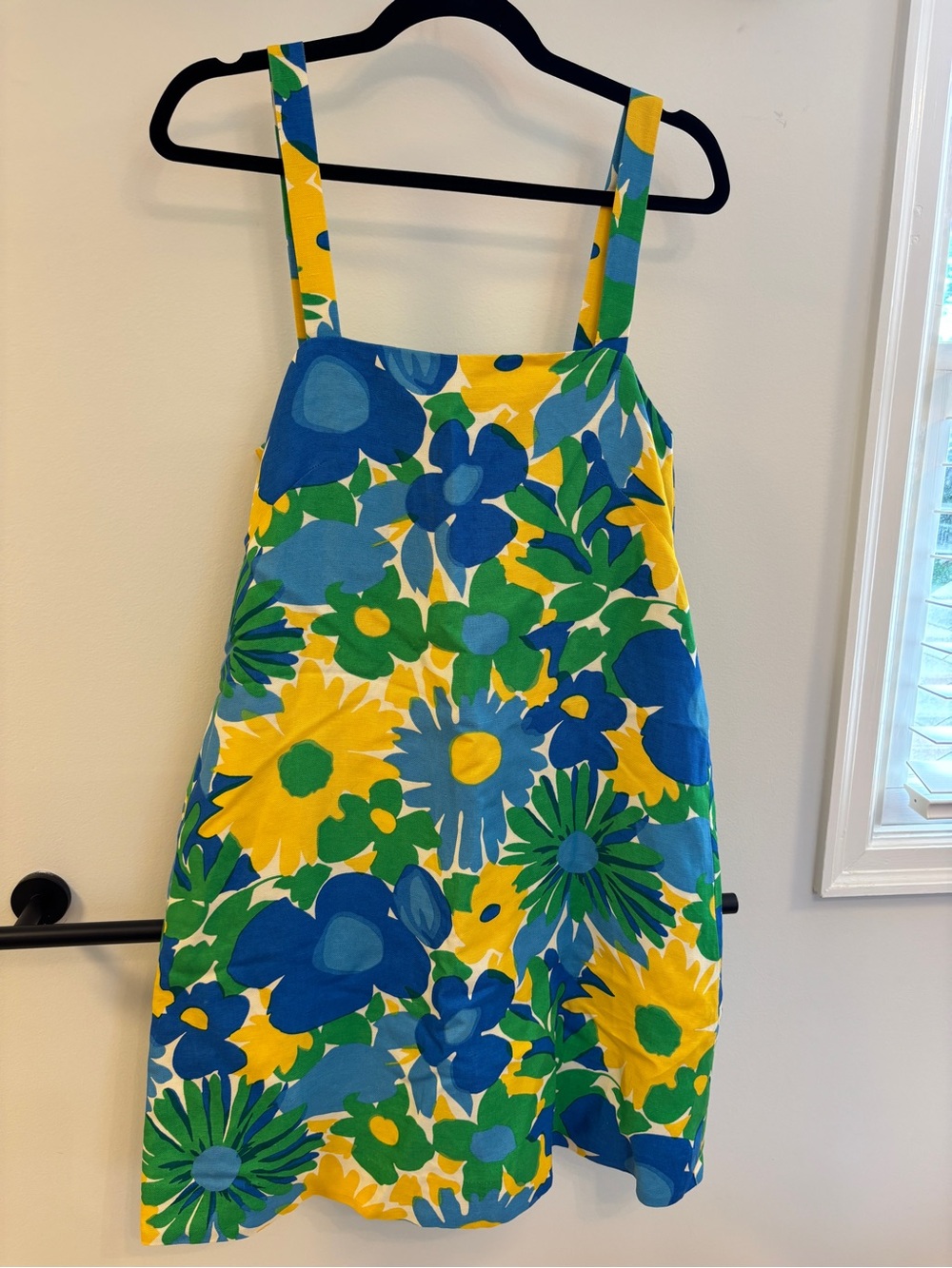J. Crew Green, Blue & Yellow Floral Dress